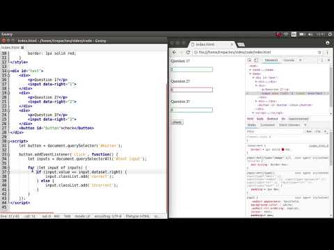 Видео: Создание тестов с вопросами и ответами на JavaScript