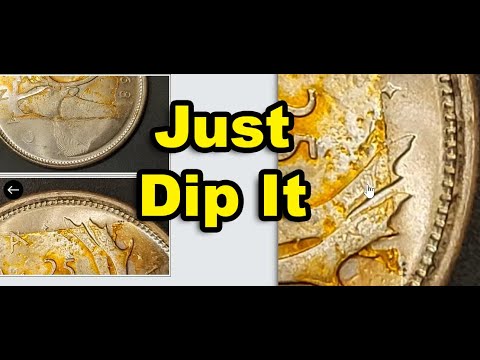 Видео: Просто окуните монету в клейкую ленту! Как снять клей с монет