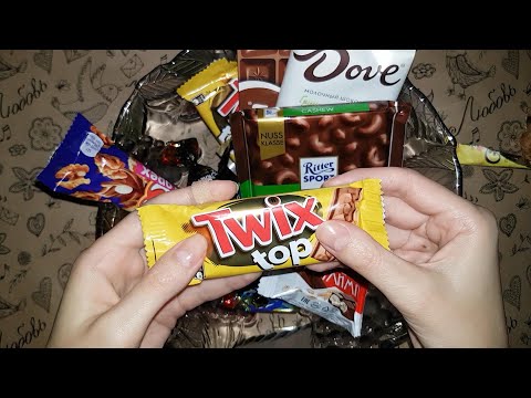 Видео: АСМР Сладости, Конфеты и Шоколад, Тихий голос, Шуршание и Итинг 🍬 ASMR Sweets, Rustling, Eating