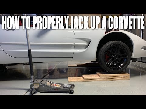 Видео: Как поднять Corvette C5/C6 на домкрате