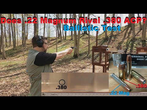 Видео: Соперничает ли .22 Magnum с .380 ACP? Баллистический тест