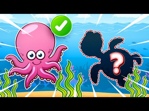 Видео: Морські Тварини 🤔🔍 + Більше Освітніх Відео для Дітей | Розумники