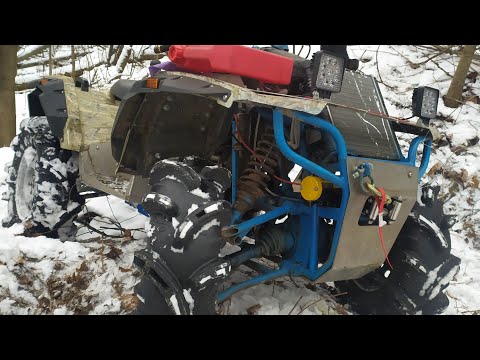Видео: самодельный квадроцикл из ОкИ часть "полторашка"