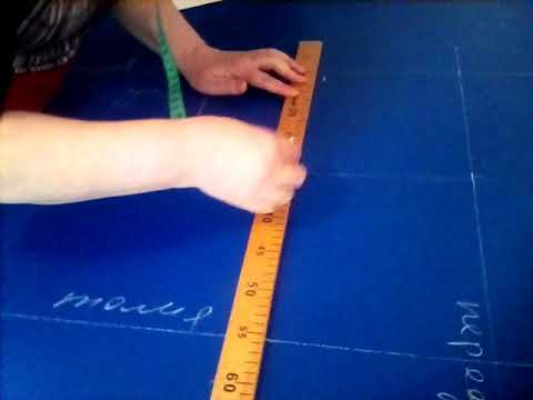 Видео: Построение чертежа плечевого изделия.