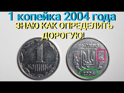 Видео: 1 копейка 2004 года, научил определять ДОРОГУЮ! Разновидности и цена данной монеты