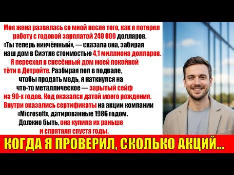 Видео: Теперь ты бесполезен», — сказала она, забрав всё — пока я не нашёл спрятанные акции Microsoft у тёти