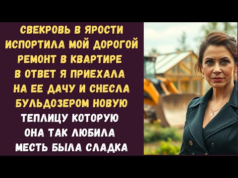 Видео: Свекровь в ярости испортила мой дорогой ремонт в квартире В ответ я приехала на ее дачу и снесла