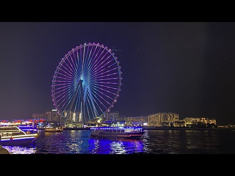Видео: #2_ОАЭ 2025. Дубай Марина. Пляжи JBR и Marina. Вечерний круиз на плавучем ресторане по Дубай Марине.