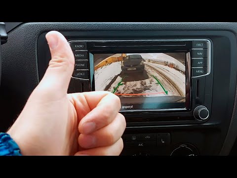 Видео: Подключение штатной камеры заднего вида. Discover Media. VW Jetta 6. Номера OEM