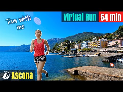 Видео: Аскона Швейцария Страна чудес | Беговая дорожка | Виртуальный забег #56