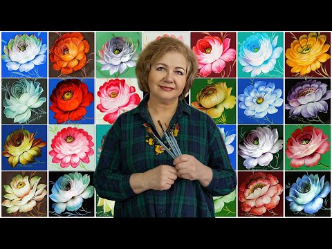Видео: Обзор весеннего Арт марафона. Как нарисовать Розу. Живопись маслом