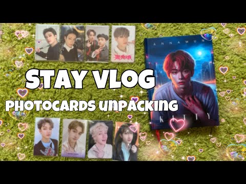 Видео: [STAY VLOG] 1 | распаковка карт stray kids (bang chan) | kpop haul skz photocards | wb