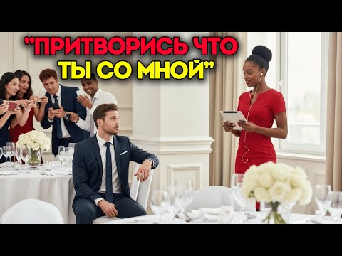 Видео: Генеральный директор-миллиардер сидел один на свадьбе — пока незнакомка не прошептала “Притворись