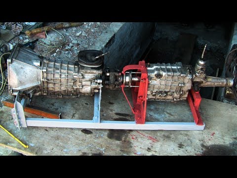 Видео: ГАЗЕЛЬ с двигателем ВАЗ 8часть (соединение двух КПП).