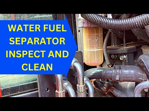 Видео: Слив и очистка водотопливного фильтра KUBOTA