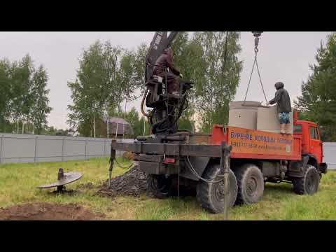 Видео: Колодец 10 колец за час!!!!!