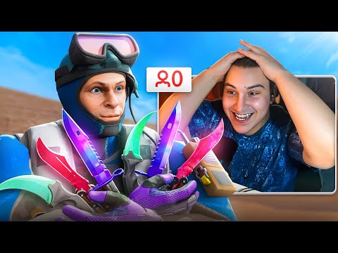 Видео: Дарю Ножи Стримерам с 0 Онлайна (CS2)