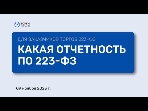 Видео: Проверенные советы: отчетность по 223 ФЗ в 2023 году