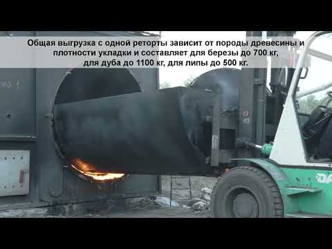 Видео: пиролизная печь углевыжегательная печь пиролизная