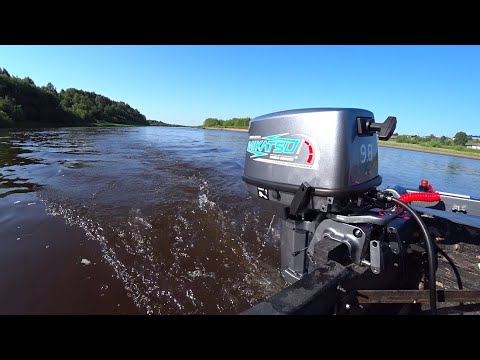 Видео: Первый день обкатки мотора Mikatsu 9,8. Как разбавлять масло с топливом для нового мотора.