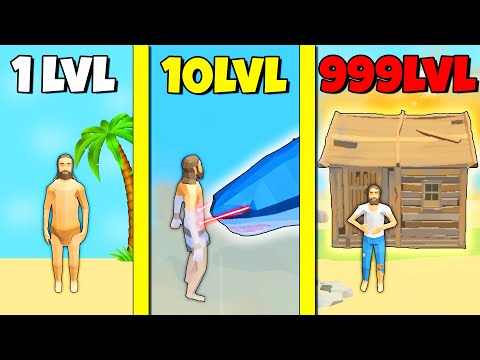 Видео: ЭВОЛЮЦИЯ ВЫЖИВАНИЯ НА ОСТРОВЕ! МАКСИМАЛЬНЫЙ УРОВЕНЬ! | Survival Master 3D