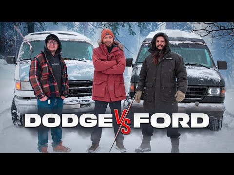 Видео: Гнилобан УЛЕТЕЛ В КЮВЕТ. Сравнение Dodge Ram Van и Ford Econoline. Суровый ВЭНИНГ