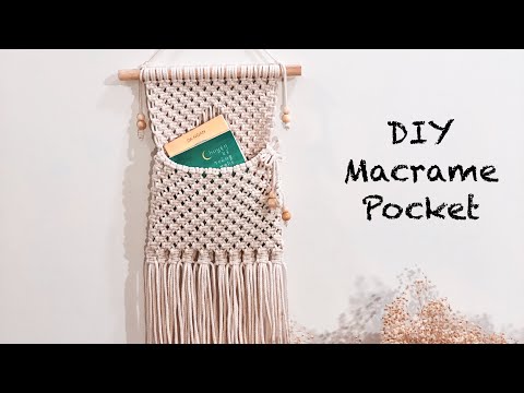 Видео: DIY Многоцелевой Macrame Pocket Tutorial / DIY Удивительные идеи декора стен