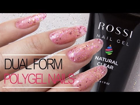 Видео: Наращивание на Верхние Форми Полигелем | Rossi Nail Kit Обзор