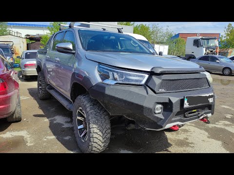 Видео: Свап 3uz-fe v8 4,3 280 л.с в Toyota Hilux 2021 г.в