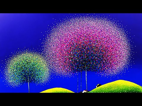 Видео: Пуантилизм в живописи.Художник Чан Ен Гилы.