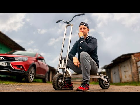 Видео: Дикий ЭЛЕКТРОСАМОКАТ из ГИРОСКУТЕРА! Китайцы завидуйте!