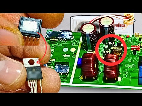 Видео: Ремонт неисправной схемы без оригинальной микросхемы | Fujitsu AC Board