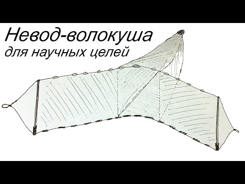 Видео: Невод (волокуша) для научного лова