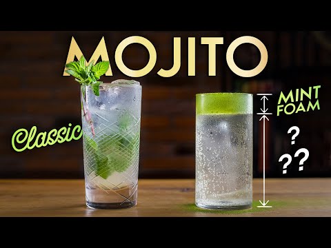 Видео: Перевернутый мохито — с мятной пеной!