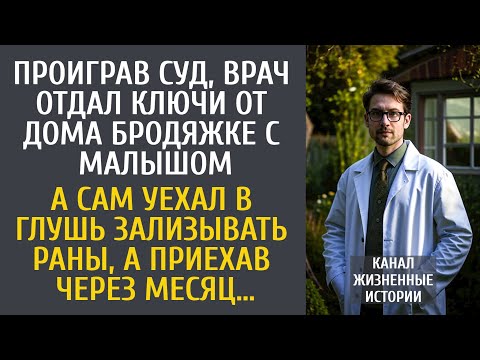 Видео: Проиграв суд, врач отдал ключи от дома бродяжке с сыном, а сам уехал в глушь… Но приехав через месяц