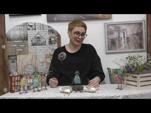 Видео: Текстильные птички к Пасхе