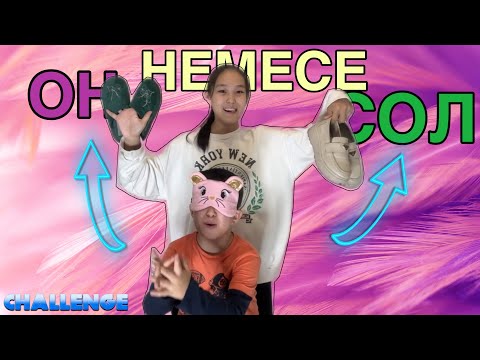 Видео: ОҢ НЕМЕСЕ СОЛ #челленджказакша