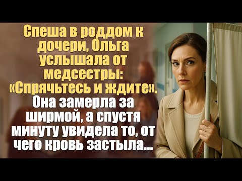 Видео: Спеша в роддом к дочери, Ольга услышала от медсестры: «Спрячьтесь и ждите». Она замерла за ширмой...