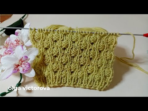 Видео: ТАК ЛЕГКО И БЫСТРО, А КАК КРАСИВО! РЕЛЬЕФНО - АЖУРНЫЙ УЗОР 1062 Узоры спицами KNITTING PATTERN