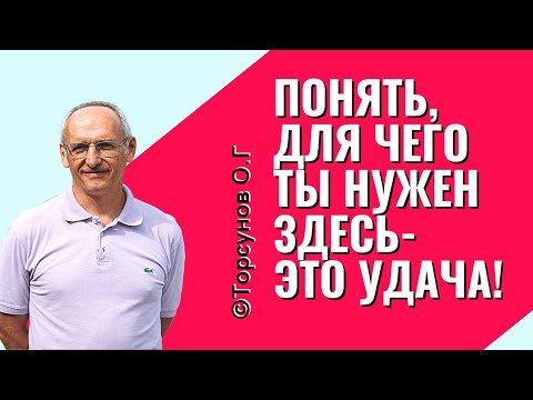 Видео: Каждый человек ценный и нужный, главное понять - для чего? Торсунов лекции