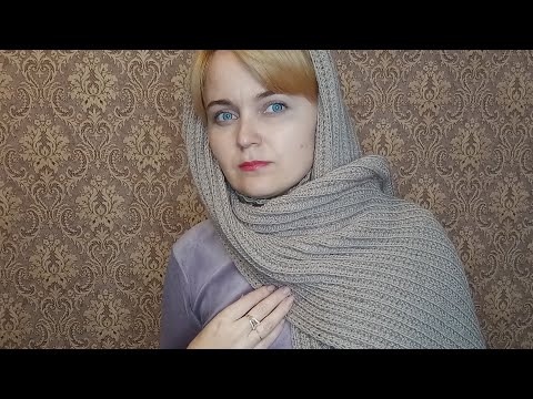 Видео: Экспресс МК. Шарф ,,непотеряйка,, Для тех,кто не любит шапки.