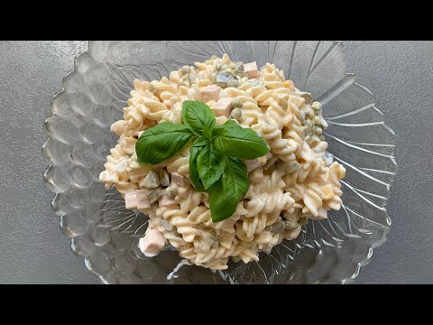 Видео: Немецкий Салат с Макаронами за 15 минут! Нудельсалат!  Leckerster  Nudelsalat in 15 min.