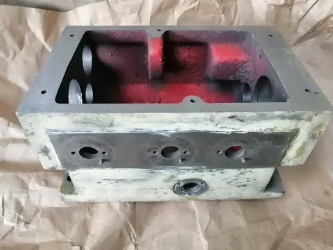 Видео: ТРЕЙЛЕР: Передняя бабка (коробка передач) токарного станка ТВ-6. Расточка и шлифовка направляющих.