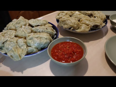 Видео: Очень вкусные МАНТЫ и пицца.У нас гости.