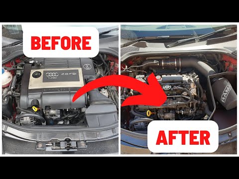 Видео: КАК УСТАНОВИТЬ (МОНТИРОВАТЬ) КОМПЛЕКТ ВПУСКА НА AUDI TT MK2 8J(RAMAIR)