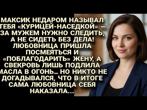 Видео: ЛЮБОВНИЦА ПРИШЛА СМЕЯТЬСЯ НАД ЖЕНОЙ, НО В ИТОГЕ САМА ЖЕ И ПОПАЛАСЬ В ЛОВУШКУ...