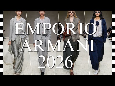 Видео: 🔥 EMPORIO ARMANI (Эмпорио Армани) коллекция весна-лето 2026: прощальное шоу маэстро в Милане