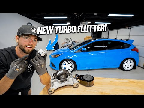 Видео: Шум турбины Focus RS! Модернизация клапана рециркуляции Mountune и заднего крепления двигателя