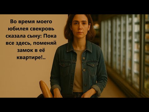 Видео: Во время моего юбилея свекровь сказала сыну Пока все здесь, поменяй замок в её квартире!..