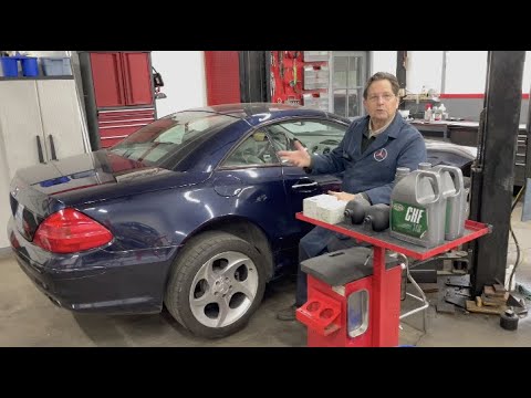Видео: Подвеска Mercedes SL500 ABC 1 — требуется авиационный подход к обслуживанию — по моему мнению